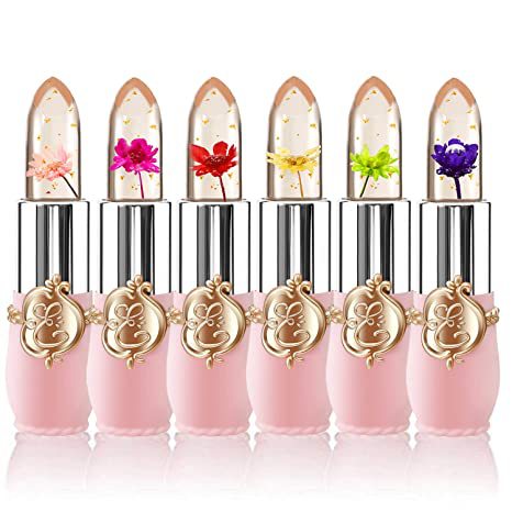 Strict selection and supply of hot-selling flowers jelly lipstick lipstick non-stick cup non-decolorizing dried flower moisturizing color changing lipstick lipstick lipstick