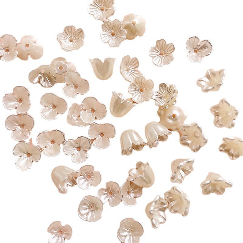 Lily abs imitation Shell Pearl fortune tree happy flower diy handmade beaded starry material package petals
