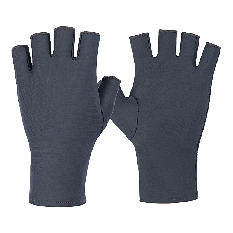 Male half finger dark gray -1 pair