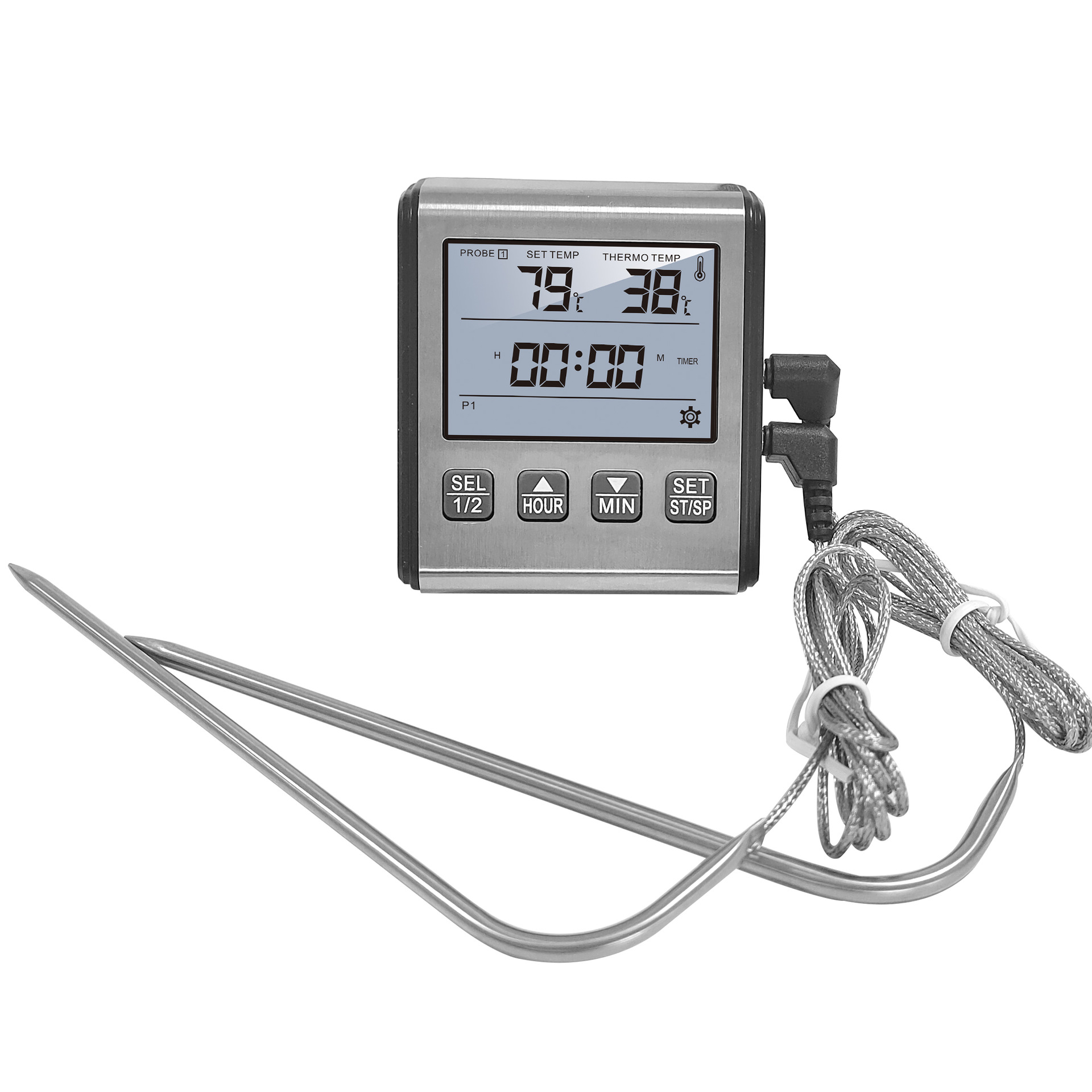 New TP710 barbecue thermometer with timing BBQ Thermometer alarm function food thermometer