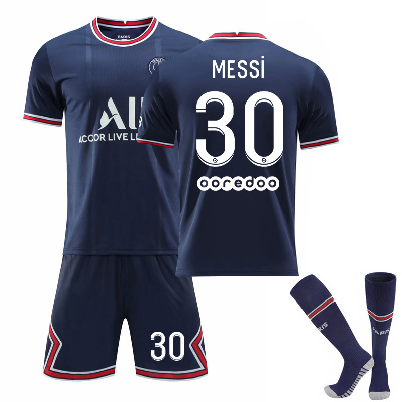 2122 Paris Lord C romassey No. 30 Neymar No. 10 Mbappe football uniform suit men