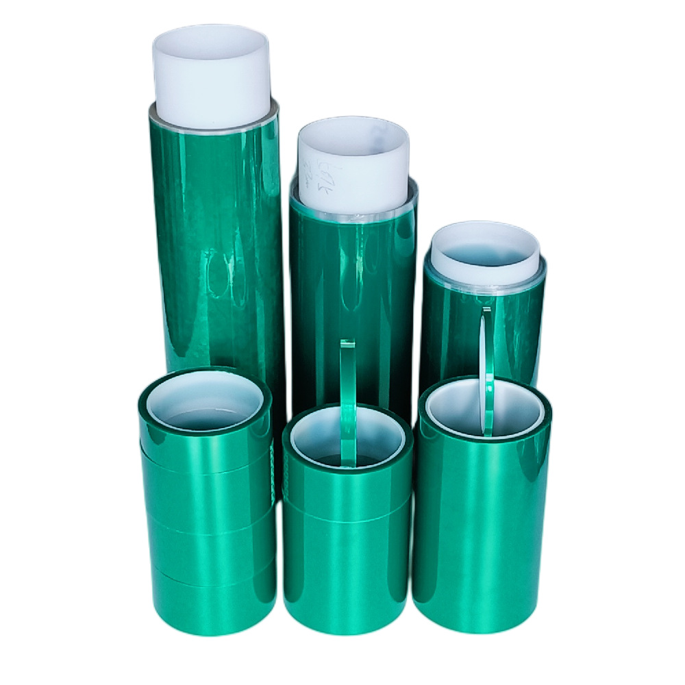 pet high temperature tape PCB board plating protection high temperature spraying masking green silica gel green high temperature tape
