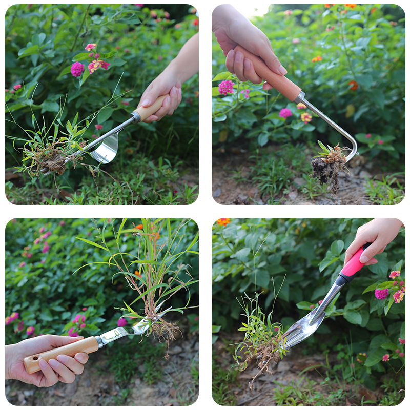 Household Pulling and Grass Digging Wild Vegetables Practical Soil Loosening and Root Lifting Device Seedling Lifting Device Shovel Drafting Device Gardening Tools