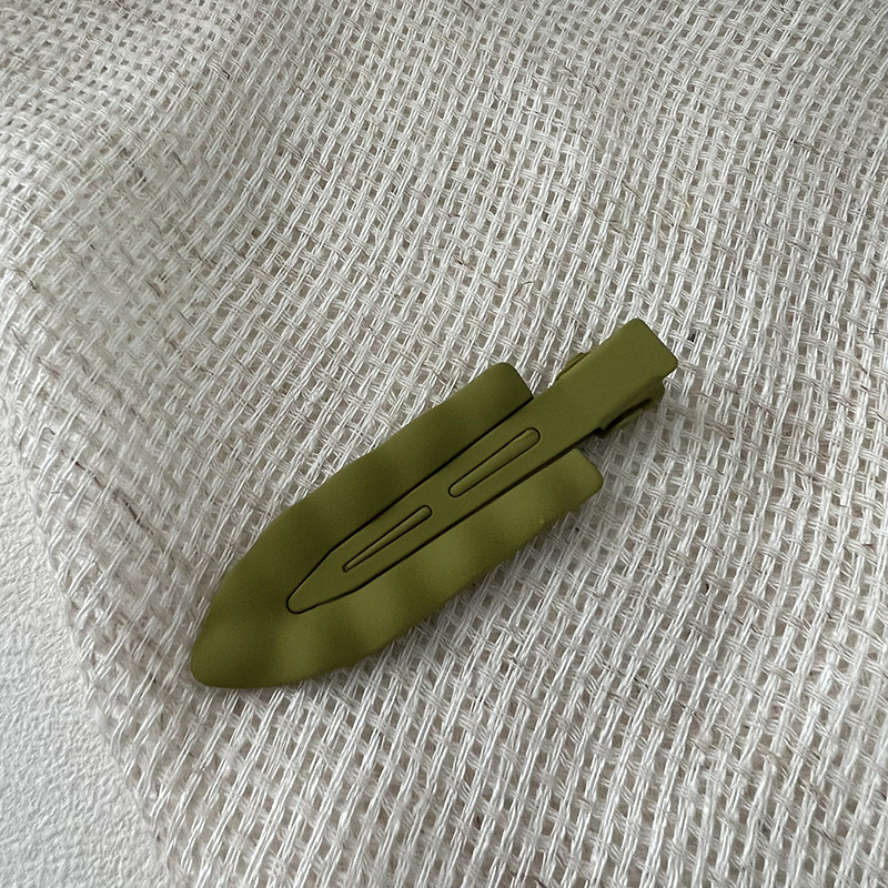 Colorful Seamless Hairpin Frosted Wave Metal Broken Hair Edge Clip Forehead Bangs Clip Wash Face Makeup Duckbill Hairpin_voghion.com