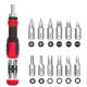 13-in-one ratchet screwdriver Phillips flat-blade screwdriver household multifunctional maintenance hardware tool portable set