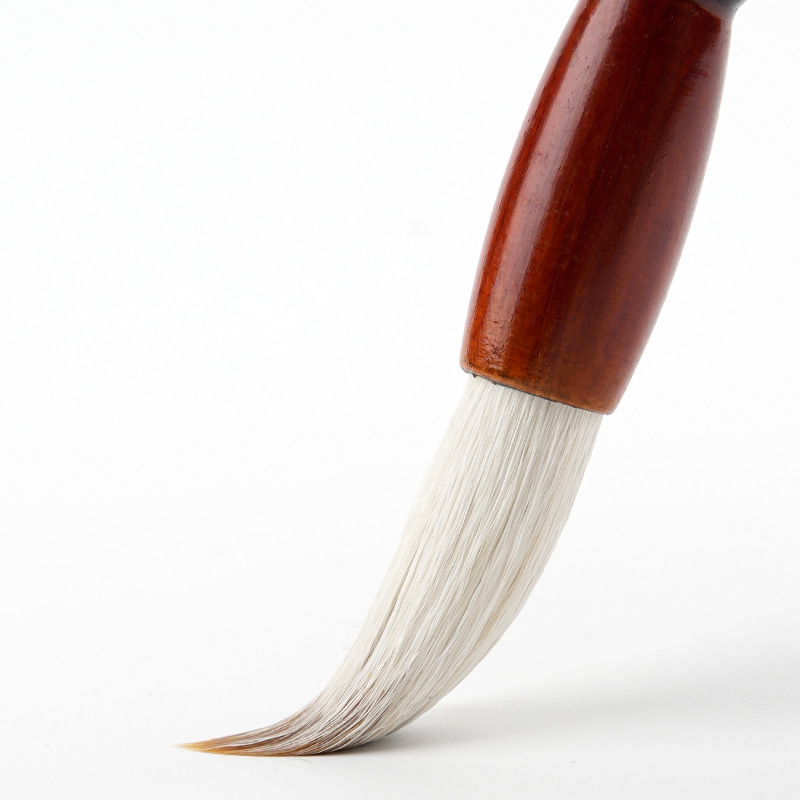 Factory wholesale part-time Wolf hair hair brush large, medium and small solid wood rod beginners training class calligraphy practice brush