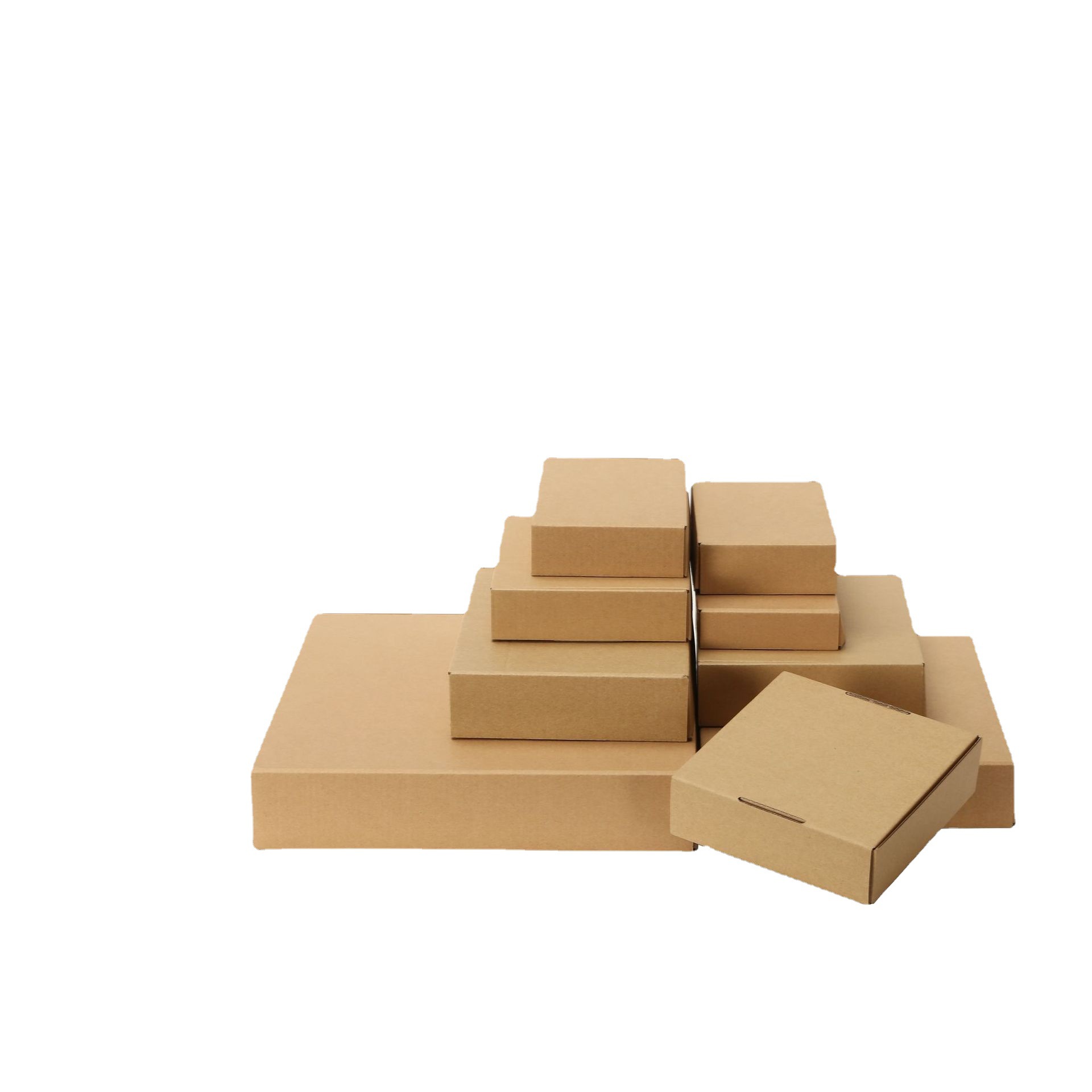 In stock carton order extra hard e-commerce clothing express box packing box packing paper T4 cowhide corrugated aircraft box