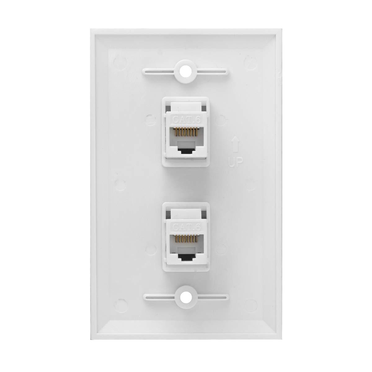 1-port 2-port 3-port 4-port 6-port buckle panel Network cat6 signal welding-Free Socket panel panel wall plug
