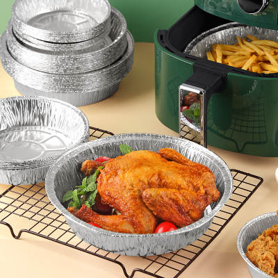 Air Fryer Tin Paper Tray Household Baking Tray Barbecue Tray Anti-oil Absorbing Paper Pad Food Baking Aluminum Foil Tray