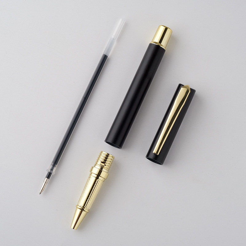 Factory wholesale advertising signature neutral pen logo multi-color metallic paint signature pen in stock factory wholesale