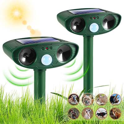 Outdoor Solar Ultrasonic Animal Repellent Rat Repellent Infrared Bird Repellent Flash Repellent Animal Repellent