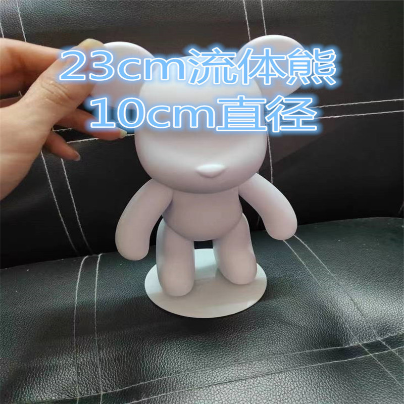 Fluid bear white embryo wholesale base acrylic disc bottom plate anti-pour transparent diy handmade material wholesale 2