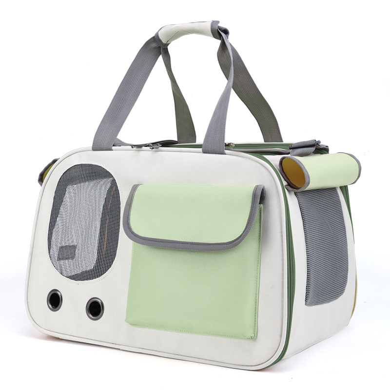 Pet breathable cat bag foldable adjustable length cat out handbag shoulder bag pet supplies wholesale