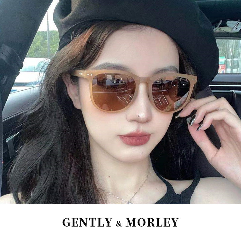 可摺疊GM墨鏡女潮海邊防曬防紫外線便攜茶色太陽眼鏡男士開車1027