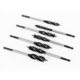 Carpentry drill four-blade woodworking hole opener door lock reamer four-groove reamer hexagonal handle drawer hole