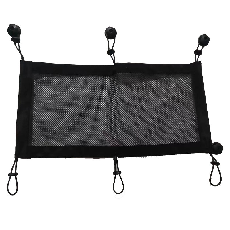 Pole-free table bottom hidden patch panel storage net