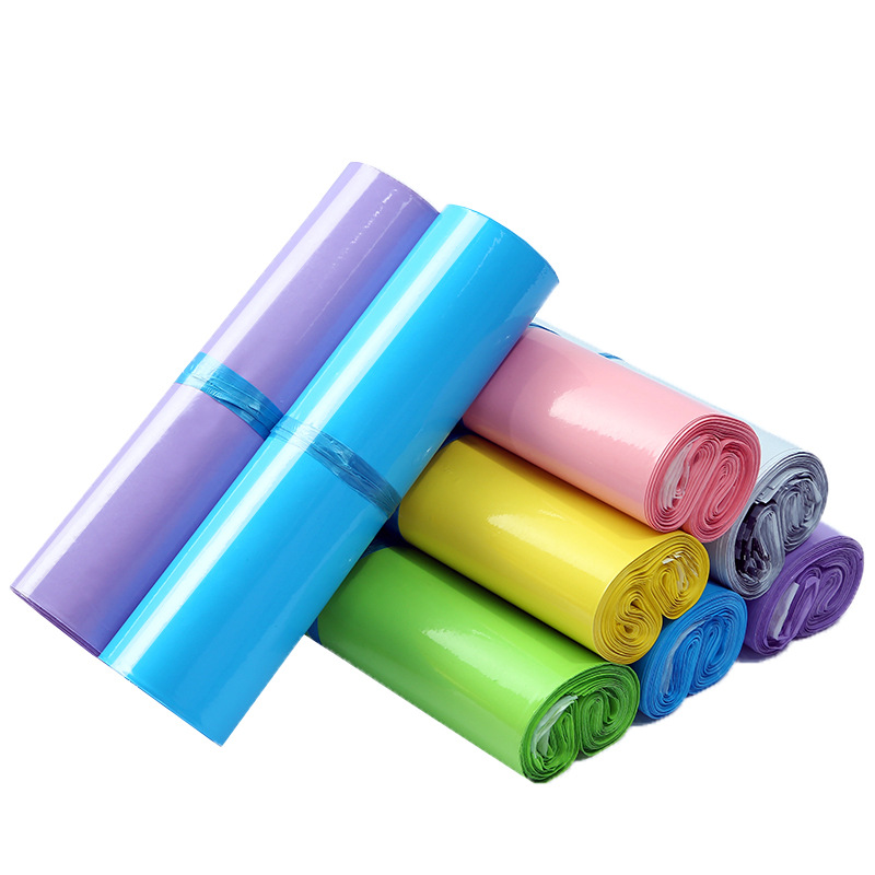 Factory spot color express bag e-commerce logistics packing bag plastic packaging bag waterproof Pink Express bag wholesale