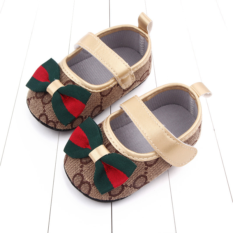 Bow Baby Shoes Soft Sole Toddler Shoes Non-slip Baby Shoes Cute Princess Shoes 2538