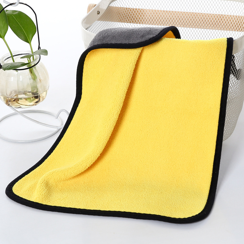 Large pet absorbent towel 50x 100cm coral fleece dog cat quick-drying bath towel pet supplies wholesale