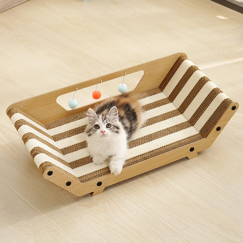 カラー貴妃ベッド猫掴み板耐摩耗性シンプルな大気段ボール原木猫カラー段ボール|undefined
