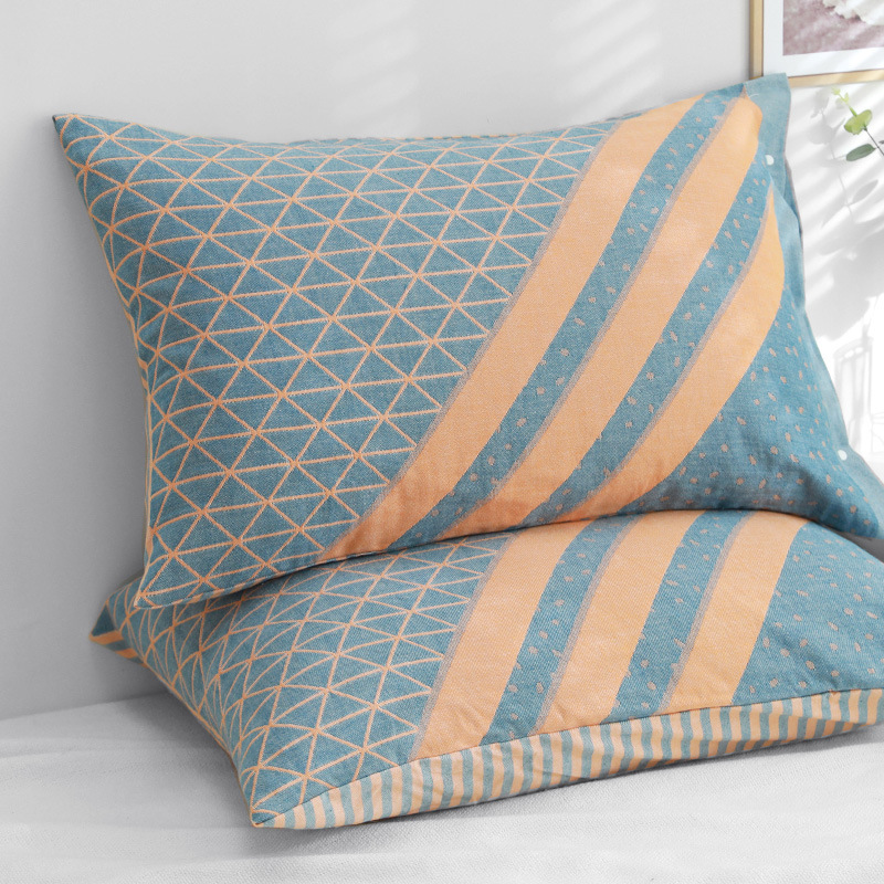 Cotton Gauze Pillowcase One-piece Household Cotton Thickened Pillowcase Single Student Dormitory Pillowcase Inner Pillowcase