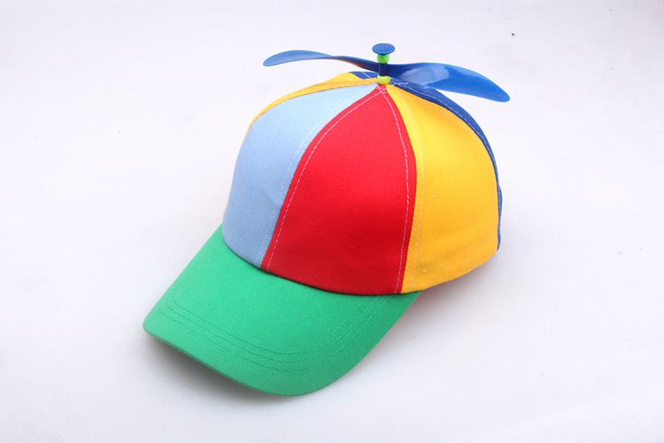 European and American creative detachable propeller bamboo dragonfly baseball cap spring and summer children's sunshade parent-child cap cross-border