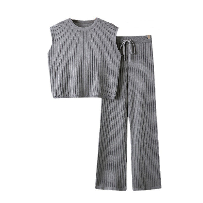 2023 Summer Cross-border European and American Women's Loose Casual Two-piece Suit Foreign Trade Large Size Solid Color Fashion Suit