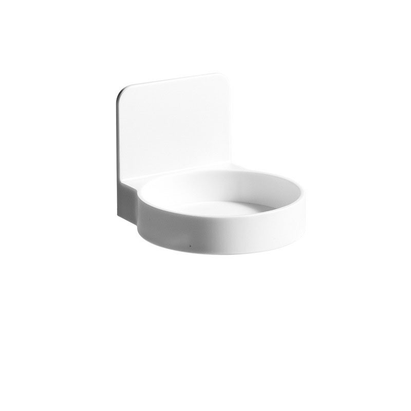 Punch-free wall bottle holder wall-mounted rack multi-functional bathroom facial cleanser toothbrush cup hand sanitizer tray
