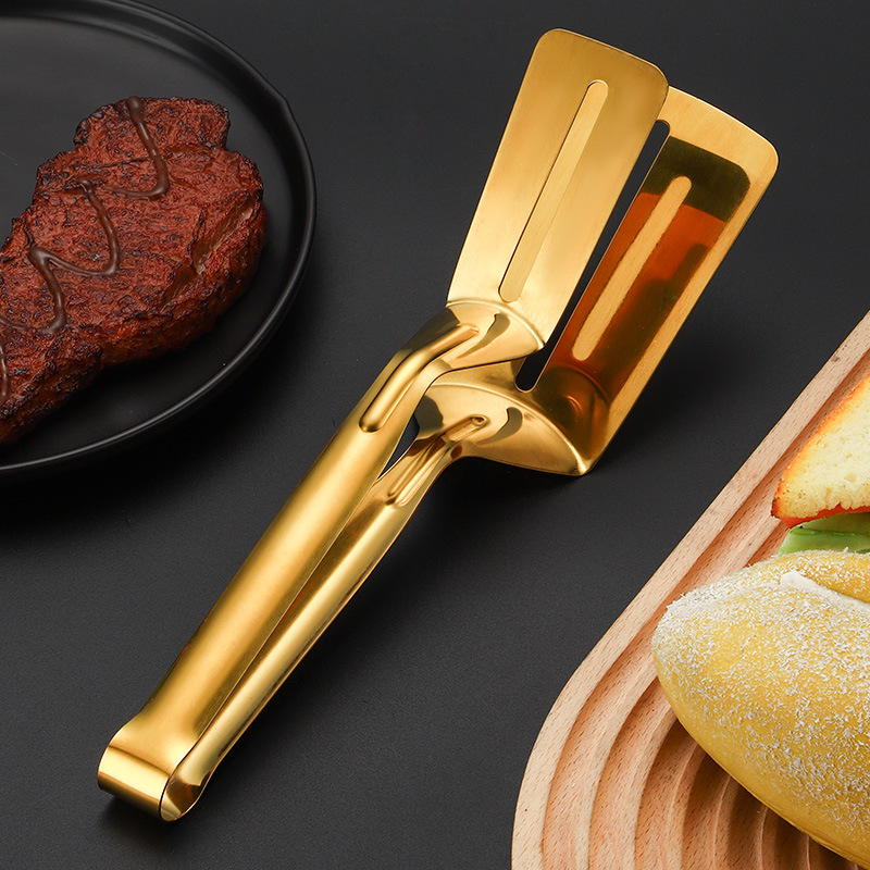 Thickened stainless steel restaurant hotel steak meat clip fried fish shovel clip steak barbecue clip food food clip