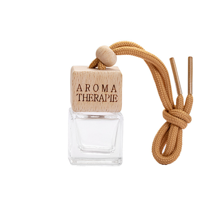 Car Interior pendant car perfume empty bottle creative Big Four square bottle multiple bottle specifications factory direct sales