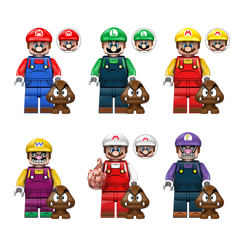 Foreign trade for KDL805 third-party Mario Luigi children's toys assembled granular building blocks