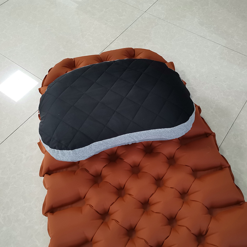 Cross-border new camping inflatable pillow with pillowcase travel pillow lunch break prone pillow convenient waist pillow pillow wholesale
