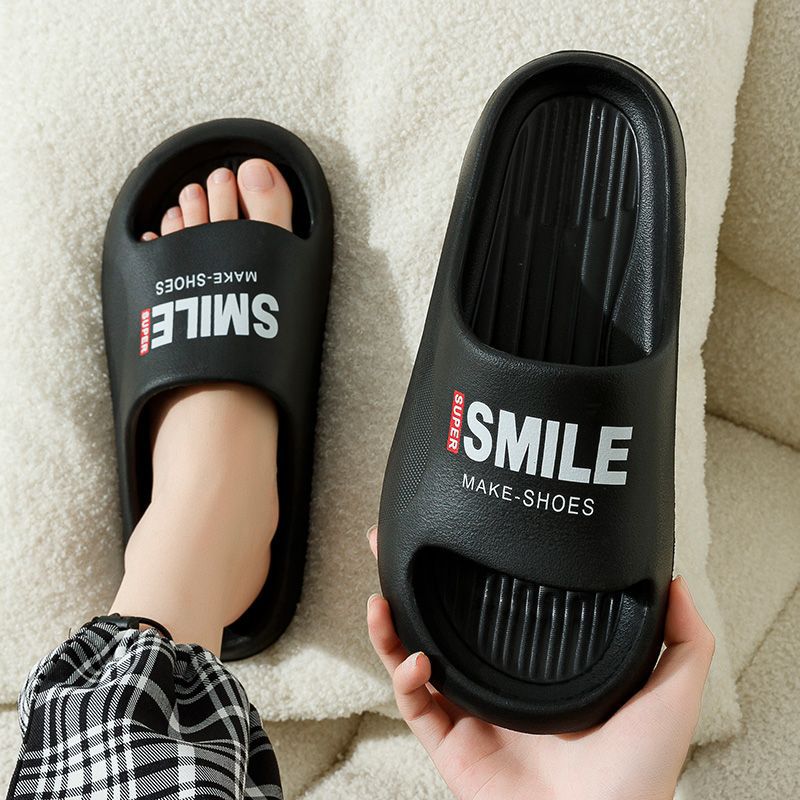 Plus Size Men's Slippers Summer Household Indoor Soft Bottom Casual Thick Bottom Sandals for Men and Women Summer Wear