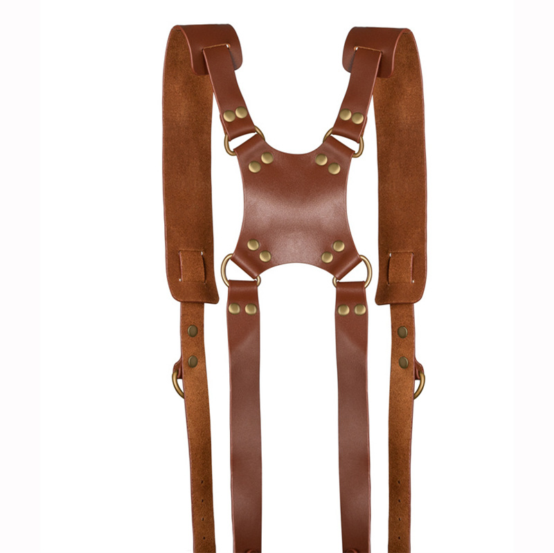 Factory Wholesale Camera Shoulder Strap Digital Accessories Photography Hand Leather Camera Double Shoulder Strap SLR DV Camera Strap