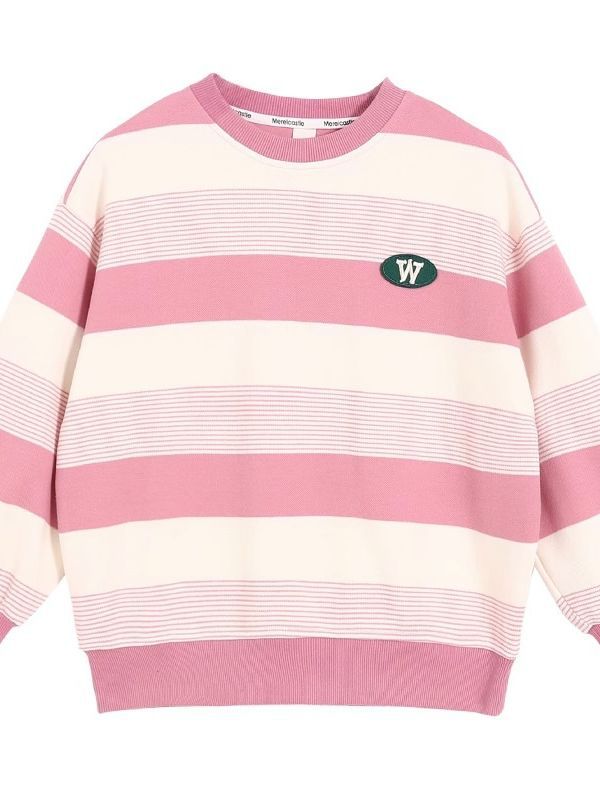 Girls' sweater Spring and Autumn 2023 new western style children's autumn fashionable clothes girls' loose top suit