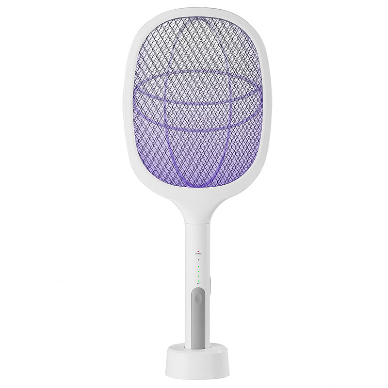 Electric mosquito swatter rechargeable powerful household lithium battery three-in-one anti-mosquito folding electric mosquito swatter wholesale fly swatter generation