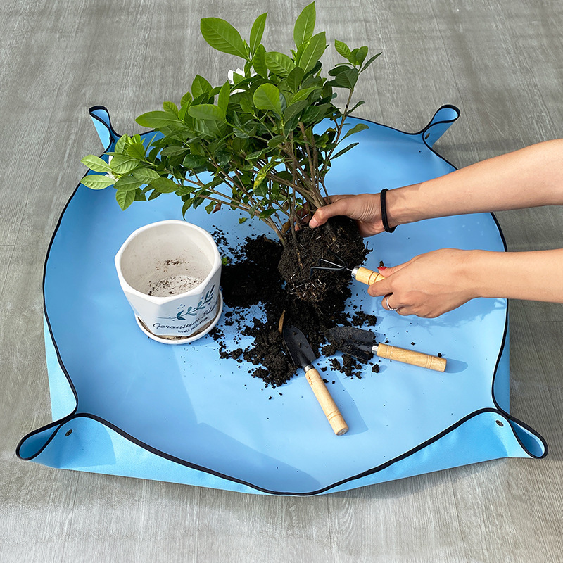 Factory supply home gardening mat potted planting soil change pot operating mat garden planting tools flower mat
