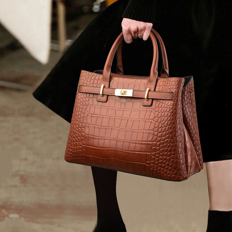 Bag Women's Bag New 2024 Crossbody Bag Women's Shoulder Bag Stone Pattern Atmospheric Women's Handbag Women's One-Piece Hair