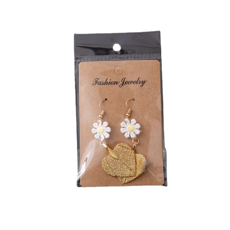 white pearlescent film self-adhesive bag transparent card opp packaging self-adhesive bag custom plastic film hanging hole bag