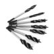 Carpentry drill four-blade woodworking hole opener door lock reamer four-groove reamer hexagonal handle drawer hole