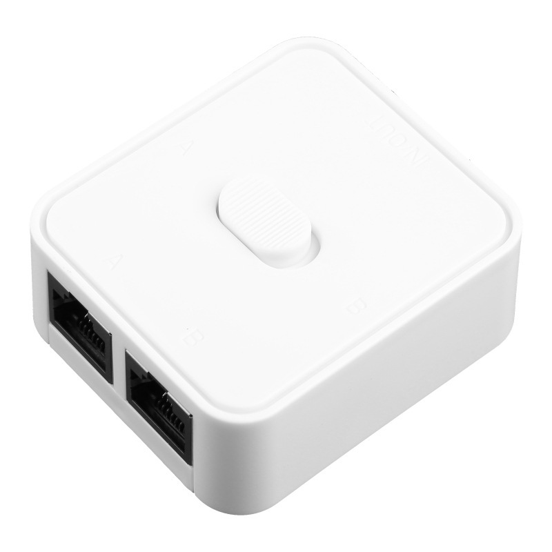 ギガビットネットワーク切替器rj45無電源2入1出ネットワークケーブル共有器受動内外網が自由に切り替わる|undefined