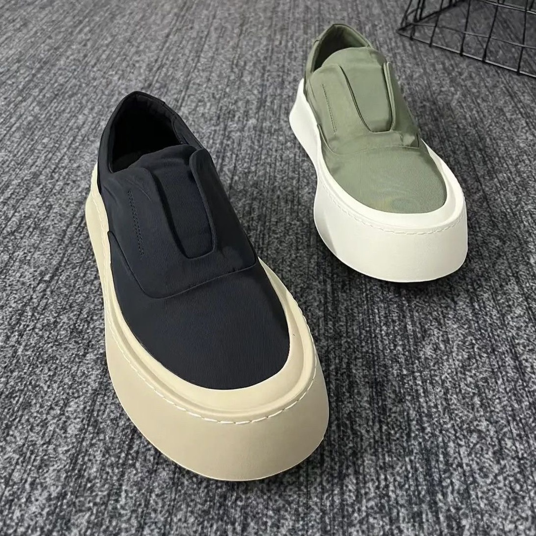 2024 New Ice Silk Lycra Technology Cloth Casual Slip-on Soft Bottom Soft Face Men's Shoes Fashion High-end Business