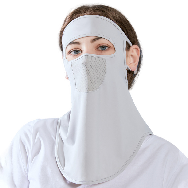 Summer ice silk outdoor sports riding face towel golf neck protection thin Face Kini sun protection mask for women