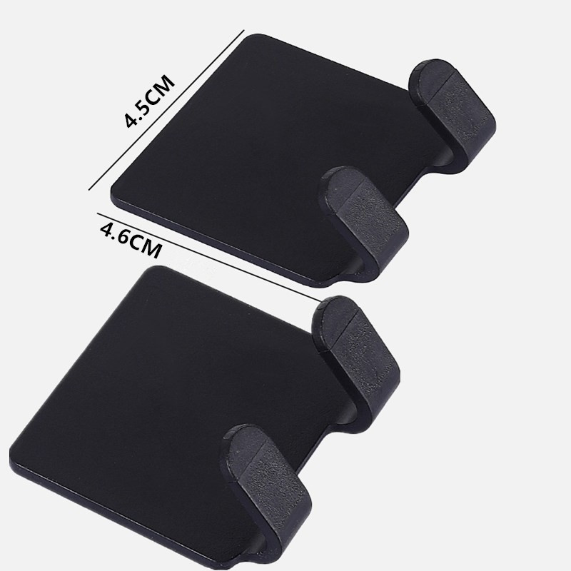 Hook household black plastic wall hanging punch-free strong load-bearing sticky hook hook razor hook storage rack