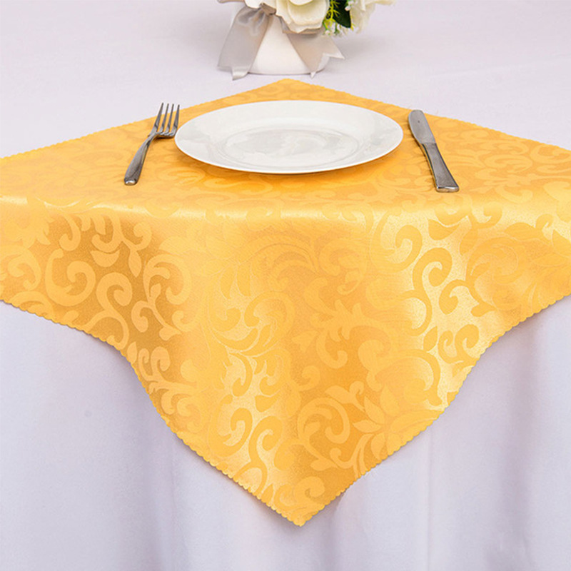 Factory Direct Polyester Jacquard Mouth Cloth Hotel Napkin Cloth Foldable Square Towel Western Food Cloth Cup Flower Decorative Wipe Cup Cloth