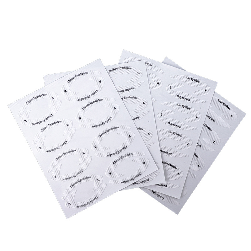 Cross-border New European and American Eye Shadow Eyeliner Sticker Eye Makeup Makeup Template Sticker Bulk Bare Die Eye Makeup Sticker