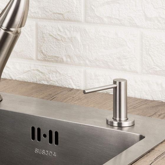 304 stainless steel kitchen hardware press soap dispenser sink soap dispenser 500ml Amazon selection