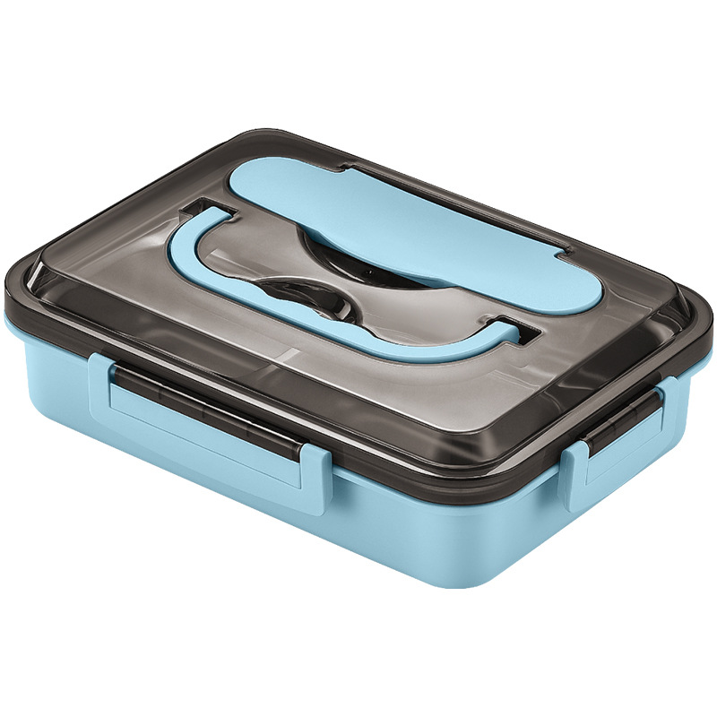 Lunch Lunch Box 304 Stainless Steel Plate Student Canteen Heating Lunch Box Portable Fast Food Insulation Compartment Lunch Box