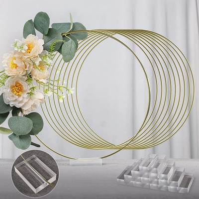 Cross-Border dedicated to Garland iron ring DIY dream catcher decorative wood iron round moon iron ring dining table decoration