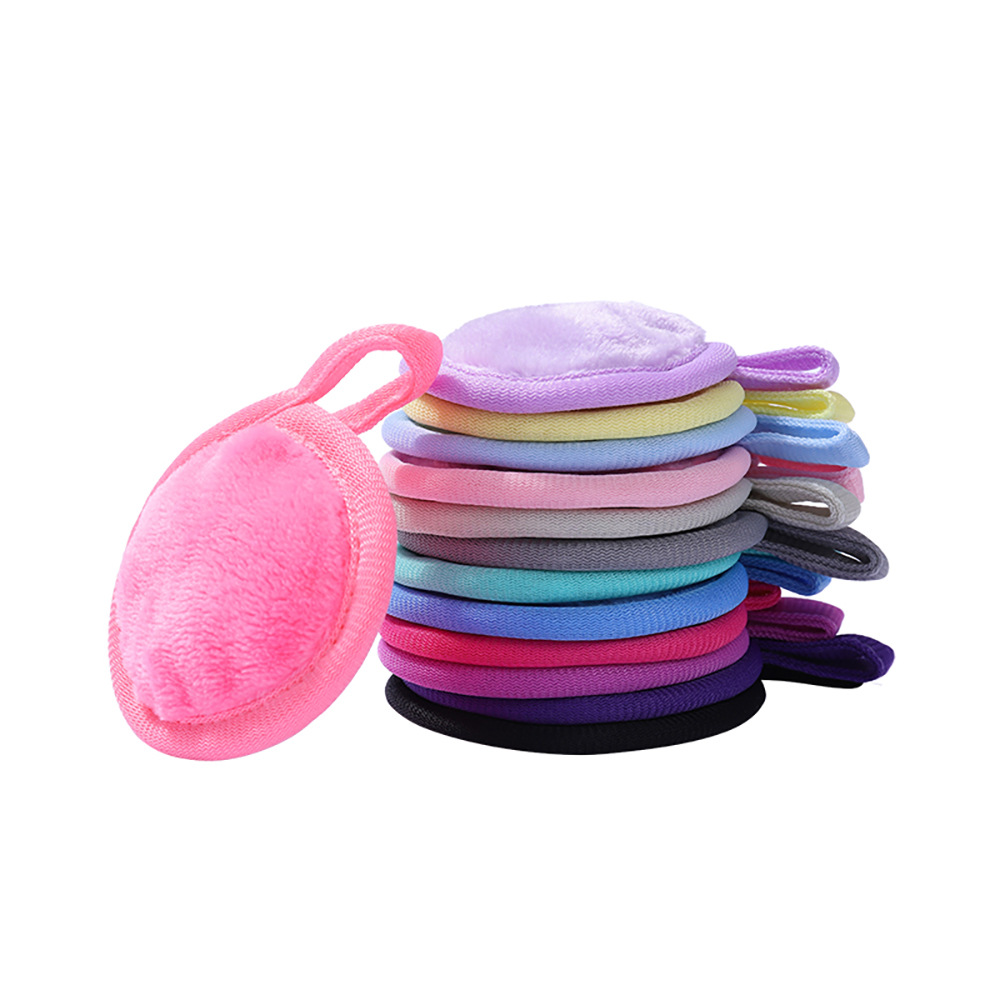 Microfiber multicolor soft makeup remover pad manufacturers wholesale lazy clean water face cleansing puff makeup remover cotton pad